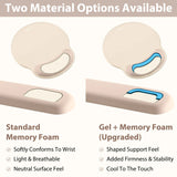 apricot Gel Memory Foam Ergonomic Wrist Rest Set for Keyboard & Mouse – Apricot Curved Support, Non-Slip Base & Coaster (Office & Gaming) apricot Gel Memory Foam Ergonomic Wrist Rest Set for Keyboard & Mouse – Apricot Curved Support, Non-Slip Base & Coaster (Office & Gaming)