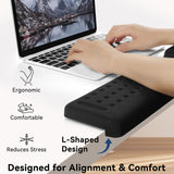 black Memory Foam L-Shaped Elbow Rest for Desk Edge – Ergonomic Arm & Forearm Support, Non-Slip (2-Pack) black Memory Foam L-Shaped Elbow Rest for Desk Edge – Ergonomic Arm & Forearm Support, Non-Slip (2-Pack)