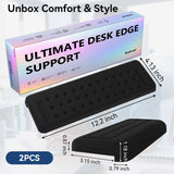 black Memory Foam L-Shaped Elbow Rest for Desk Edge – Ergonomic Arm & Forearm Support, Non-Slip (2-Pack) black Memory Foam L-Shaped Elbow Rest for Desk Edge – Ergonomic Arm & Forearm Support, Non-Slip (2-Pack)