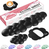 black Cute 4-in-1 Ergonomic Cloud Wrist Rest Set – Memory Foam PU Leather for Laptop & Computer with Pain Relief and Anti-Slip Comfort black Cute 4-in-1 Ergonomic Cloud Wrist Rest Set – Memory Foam PU Leather for Laptop & Computer with Pain Relief and Anti-Slip Comfort