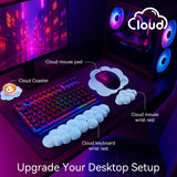 blue Cute 4-in-1 Ergonomic Cloud Wrist Rest Set – Memory Foam PU Leather for Laptop & Computer with Pain Relief and Anti-Slip Comfort blue Cute 4-in-1 Ergonomic Cloud Wrist Rest Set – Memory Foam PU Leather for Laptop & Computer with Pain Relief and Anti-Slip Comfort
