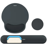 charcoal Gel Memory Foam Ergonomic Wrist Rest Set for Keyboard & Mouse – Apricot Curved Support, Non-Slip Base & Coaster (Office & Gaming) charcoal Gel Memory Foam Ergonomic Wrist Rest Set for Keyboard & Mouse – Apricot Curved Support, Non-Slip Base & Coaster (Office & Gaming)