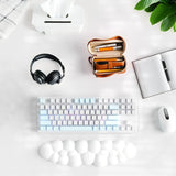 white Cloud Keyboard Wrist Rest with PU Leather Memory Foam For Computer and Laptop - Cute Arm Rest for Palm Support white Cloud Keyboard Wrist Rest with PU Leather Memory Foam For Computer and Laptop - Cute Arm Rest for Palm Support