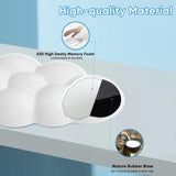white Cloud Keyboard Wrist Rest with PU Leather Memory Foam For Computer and Laptop - Cute Arm Rest for Palm Support white Cloud Keyboard Wrist Rest with PU Leather Memory Foam For Computer and Laptop - Cute Arm Rest for Palm Support