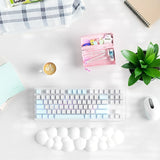 white Cloud Keyboard Wrist Rest with PU Leather Memory Foam For Computer and Laptop - Cute Arm Rest for Palm Support white Cloud Keyboard Wrist Rest with PU Leather Memory Foam For Computer and Laptop - Cute Arm Rest for Palm Support