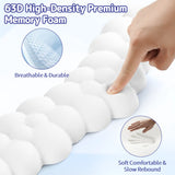 white Cloud Wrist Rest Keyboard And Mouse Set with PU Leather Memory Foam For Computer and Laptop - Cute Arm Rest for Palm Support white Cloud Wrist Rest Keyboard And Mouse Set with PU Leather Memory Foam For Computer and Laptop - Cute Arm Rest for Palm Support