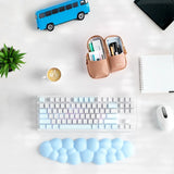blue Cloud Keyboard Wrist Rest with PU Leather Memory Foam For Computer and Laptop - Cute Arm Rest for Palm Support blue Cloud Keyboard Wrist Rest with PU Leather Memory Foam For Computer and Laptop - Cute Arm Rest for Palm Support