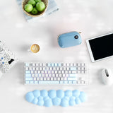 blue Cloud Keyboard Wrist Rest with PU Leather Memory Foam For Computer and Laptop - Cute Arm Rest for Palm Support blue Cloud Keyboard Wrist Rest with PU Leather Memory Foam For Computer and Laptop - Cute Arm Rest for Palm Support