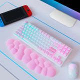 pink Cloud Keyboard Wrist Rest with PU Leather Memory Foam For Computer and Laptop - Cute Arm Rest for Palm Support pink Cloud Keyboard Wrist Rest with PU Leather Memory Foam For Computer and Laptop - Cute Arm Rest for Palm Support
