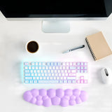 purple Cloud Keyboard Wrist Rest with PU Leather Memory Foam For Computer and Laptop - Cute Arm Rest for Palm Support purple Cloud Keyboard Wrist Rest with PU Leather Memory Foam For Computer and Laptop - Cute Arm Rest for Palm Support