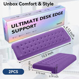 purple Memory Foam L-Shaped Elbow Rest for Desk Edge – Ergonomic Arm & Forearm Support, Non-Slip (2-Pack) purple Memory Foam L-Shaped Elbow Rest for Desk Edge – Ergonomic Arm & Forearm Support, Non-Slip (2-Pack)