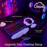 purple Cute 4-in-1 Ergonomic Cloud Wrist Rest Set – Memory Foam PU Leather for Laptop & Computer with Pain Relief and Anti-Slip Comfort purple Cute 4-in-1 Ergonomic Cloud Wrist Rest Set – Memory Foam PU Leather for Laptop & Computer with Pain Relief and Anti-Slip Comfort