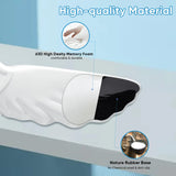 white Angel Wing Cloud Keyboard Wrist Rest With Soft Leather Memory Foam Keyboard Wrist Support for Pain Relief