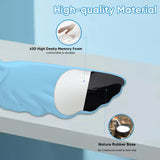 blue Angel Wing Cloud Keyboard Wrist Rest With Soft Leather Memory Foam Keyboard Wrist Support for Pain Relief