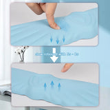 blue Angel Wing Cloud Keyboard Wrist Rest With Soft Leather Memory Foam Keyboard Wrist Support for Pain Relief