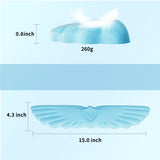 blue Angel Wing Cloud Keyboard Wrist Rest With Soft Leather Memory Foam Keyboard Wrist Support for Pain Relief