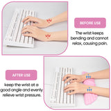 pink Angel Wing Cloud Keyboard Wrist Rest With Soft Leather Memory Foam Keyboard Wrist Support for Pain Relief
