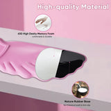 pink Angel Wing Cloud Keyboard Wrist Rest With Soft Leather Memory Foam Keyboard Wrist Support for Pain Relief
