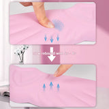 pink Angel Wing Cloud Keyboard Wrist Rest With Soft Leather Memory Foam Keyboard Wrist Support for Pain Relief