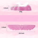 pink Angel Wing Cloud Keyboard Wrist Rest With Soft Leather Memory Foam Keyboard Wrist Support for Pain Relief