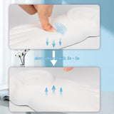 white Angel Wing Cloud Keyboard Wrist Rest With Soft Leather Memory Foam Keyboard Wrist Support for Pain Relief