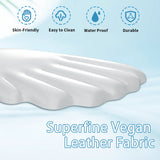 white Angel Wing Cloud Keyboard Wrist Rest With Soft Leather Memory Foam Keyboard Wrist Support for Pain Relief