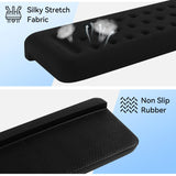 black Memory Foam L-Shaped Elbow Rest for Desk Edge – Ergonomic Arm & Forearm Support, Non-Slip (2-Pack)