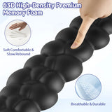 black Cloud Tenkeyless / Full Size Wrist Rest Set - Cute PU Leather Palm Support for Laptop and Desktop Use