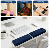 blue Memory Foam L-Shaped Elbow Rest for Desk Edge – Ergonomic Arm & Forearm Support, Non-Slip (2-Pack)