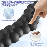 black Cloud Wrist Rest Keyboard And Mouse Set with PU Leather Memory Foam For Computer and Laptop - Cute Arm Rest for Palm Support