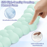 light green Cloud Wrist Rest Keyboard And Mouse Set with PU Leather Memory Foam For Computer and Laptop - Cute Arm Rest for Palm Support