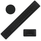 black leather Ergonomic Mouse Pad and Keyboard Wrist Rest Set with Coaster with Memory Foam For Computer and Laptop - Message Beads Carpal Tunnel Wrist Support