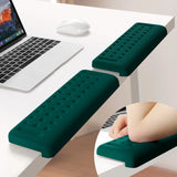 green Memory Foam L-Shaped Elbow Rest for Desk Edge – Ergonomic Arm & Forearm Support, Non-Slip (2-Pack)
