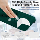 green Memory Foam L-Shaped Elbow Rest for Desk Edge – Ergonomic Arm & Forearm Support, Non-Slip (2-Pack)