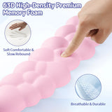 pink Cloud Tenkeyless / Full Size Wrist Rest Set - Cute PU Leather Palm Support for Laptop and Desktop Use