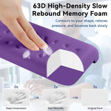 purple Memory Foam L-Shaped Elbow Rest for Desk Edge – Ergonomic Arm & Forearm Support, Non-Slip (2-Pack)