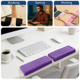 purple Memory Foam L-Shaped Elbow Rest for Desk Edge – Ergonomic Arm & Forearm Support, Non-Slip (2-Pack)