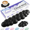 black Cloud Tenkeyless / Full Size Wrist Rest Set - Cute PU Leather Palm Support for Laptop and Desktop Use