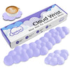 purple Cloud Wrist Rest Keyboard And Mouse Set with PU Leather Memory Foam For Computer and Laptop - Cute Arm Rest for Palm Support